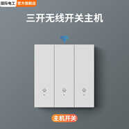 國(guó)際電工無(wú)線遙控開(kāi)關(guān)主機(jī)220v面板免布線雙控家用隨意貼電燈照明智能開(kāi)關(guān) 三開(kāi)主機(jī)1個(gè)