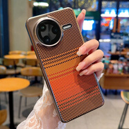 羽唐適用于紅米K80手機殼新款輕奢復古落日余暉Redmi小米電鍍鈦灰超薄k80pro防摔保護套高檔布紋 紅米K80 Pro【三包殼-七彩棕】