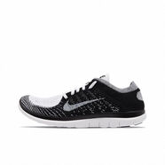 CLENIKEEDA NIKE 莆田夏季新款Free 4.0 赤足5.0緩震網(wǎng)面透氣男女鞋運動(dòng)跑 黑白灰 40