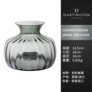 DARTINGTON英國原裝進口手工花瓶擺件客廳插花玻璃透明ins風輕奢北歐簡約 俐傲花瓶15cm(煙灰色) vase