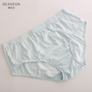 蝶安芬（Deanfun）女士內(nèi)褲高腰棉質(zhì)媽咪褲加肥加大寬松薄款女式三角褲2條裝 XXL碼