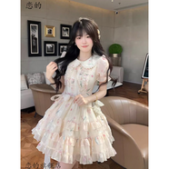 戀的連衣裙夏季法式2025新款公主蓬蓬裙學(xué)生小個(gè)子女生衣服夏天短裙子 圖片色 均碼 (可備注碼數(shù))