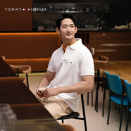 Tommy Hilfiger【輕柔感】夏男珠地網(wǎng)眼商務(wù)純色修身短袖T恤翻領(lǐng)POLOJ9197