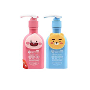 竹鹽韓國竹鹽派繽萌趣兒童牙膏2-16歲草莓味葡萄味防蛀牙膏 葡萄味+草莓味 （瓶/160g)