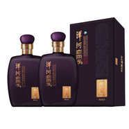 洋河老字號(hào)紫字號(hào)（尊享版）52度綿柔濃香型白酒 600mL *2（2瓶禮袋裝）