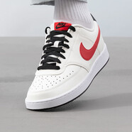 耐克（NIKE）官方艦店男鞋夏季運動鞋COURT防滑耐磨低幫板鞋時尚舒適休閑鞋 DM1187-101/簡版空軍一號/帆白紅 39