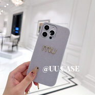 TSCASEBlingBling少女閃粉適用15蘋果14ProMax手機(jī)殼iPhone1211新款12Pr 淡紫色細(xì)閃粉-MIU鉆 iPhone13