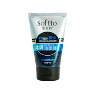 索芙特索芙特男士清爽控油專(zhuān)用潔面乳磨砂洗面奶祛痘去黑頭保濕補水 100g男士【薄荷冰爽】潔面膏