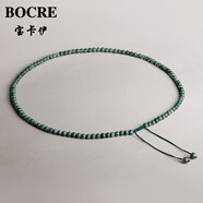 寶卡伊（BOCRE）天然綠幽靈吊墜女收藏級(jí)高品聚寶盆綠幽靈水晶吊墜男生日禮物 4.5-5mm綠幽靈珠鏈-搭配吊墜