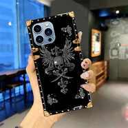 鋒碼適用iPhone15亮劍骷髏頭蘋果14三星S24U潮牌彩繪防摔手機(jī)殼 骷髏頭 三星A13 4G