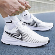 耐克（NIKE）男鞋跑步鞋  25夏新款網(wǎng)面透氣公路慢跑鞋緩震回彈運(yùn)動(dòng)鞋輕便休閑 102/新品推薦/ 白色 40 鞋內(nèi)長250mm
