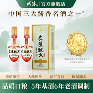 武陵酒 經(jīng)典飄香53度醬香型高度白酒 純糧釀造 自飲送禮 湖南名酒 53度 500mL 2瓶 （配禮袋）