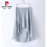 皮爾卡丹（pierre cardin）紗裙半身裙女一片式芭蕾舞古典舞練功舞蹈氣質(zhì)色前長(cháng)后短不規則 灰藍 均碼