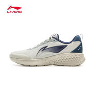 李寧（LI-NING）25夏季新款跑步鞋輕云輕便透氣休閑運動跑鞋 乳白色/月汐藍-5 41