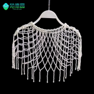 YWZR卿本佳人漢服明制配飾女流蘇云肩古風(fēng)仿珍珠婚紗禮服旗袍披肩外搭 4/6/12云肩