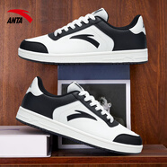 安踏（ANTA）運動(dòng)鞋男板鞋秋季官方旗艦2025新款小白鞋休閑鞋 黑/象牙白-6 40.5