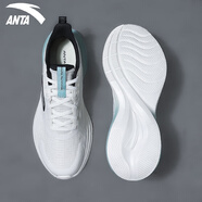 安踏（ANTA）男鞋運(yùn)動鞋網(wǎng)面透氣休閑跑鞋2025夏季新款輕便軟底減震跑步鞋男士 象牙白/灰霧藍(lán) 42