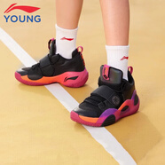 李寧童鞋籃球鞋秋冬季男大童全城8 青少版韋德系列運動(dòng)鞋 標準黑-41 39