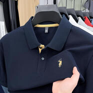圣大保羅;SANTA BARBARA POLO & RACQUET CLUB圣大保羅SANTA BARBARA POLO & RACQUET CLUB純棉短袖POLO衫男夏 SYD25821藏青 SY