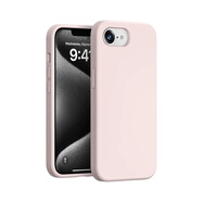 GDMX蘋果16E手機(jī)殼新款iPhone16e保護(hù)套情侶款輕奢防摔簡(jiǎn)約手機(jī)套液態(tài)硅膠不沾灰純色精孔全包保護(hù)殼 蘋果16E【淡雅粉】鏡頭大孔
