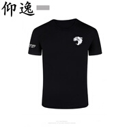 仰逸保安T恤t恤男夏裝短袖軍迷體能服訓(xùn)練圓領(lǐng)T體恤衫定制黑色作訓(xùn)工 黑色雪豹款 5XL
