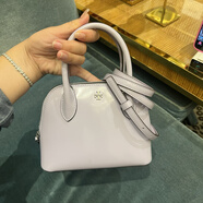 湯麗柏琦（Tory Burch）貝殼包 Emerson系列新款手拎包顏色可以選百搭 香芋紫色光面皮貝類(lèi)包