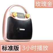 伊菲爾（Eifer）B11新款便攜式藍牙音箱廣場舞音響大音量K歌手提戶外 玫瑰金標準版可播3小時 支持藍 標配