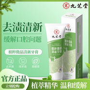 九芝堂植萃微晶清新牙膏雙重薄荷牙膏套裝溫和清潔去漬家庭裝正品 植萃微晶清新牙膏120g*3支【清新口氣】 120g /支
