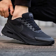 NIKE耐克男鞋夏季新款運動休閑鞋慢跑鞋AIR MAX氣墊鞋緩震透氣跑步鞋 黑色/煤黑/柔軟舒適/橡膠外底 40.5
