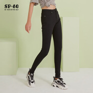 SP-68韓國魔術(shù)褲秋冬高彈力提臀褲子休閑褲黑色高腰褲顯瘦修身小腳 經(jīng)典一?？郏o絨） 均碼 （160/66A-170/76A）
