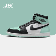 耐克（NIKE）【潮】Air Jordan aj1男板鞋中幫透氣休閑輕便耐磨百搭籃球鞋 DZ5485-130 黑薄荷綠 41