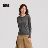 森馬（Semir）森馬陳都靈針織開衫女美利奴羊毛衫24冬新款內(nèi)搭保暖109724106001