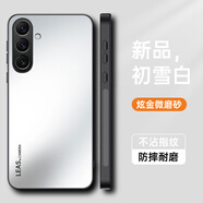 捷威丘三星a56手機殼a56 5g磨砂A5660保護套galaxy鏡頭全包防摔硬殼samsung超薄galaxya男a565g帶支架sam 【初雪白】親膚磨砂防指紋 送全屏鋼膜 三星Galaxy A56