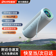 雷登（OHAYO）X10MAX無(wú)線便攜式藍(lán)牙音箱2025新款重低音炮大音量高音質(zhì)戶外迷你小型自行車騎行小音響防水音箱 【傳奇音質(zhì)】35W賽道揚(yáng)聲器-灰 官方標(biāo)配【當(dāng)/次日達(dá)】