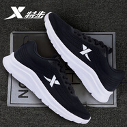 特步 XTEP男鞋跑步鞋春夏季網(wǎng)面透氣青少年學(xué)生運(yùn)動(dòng)鞋子男旗艦正品休閑潮鞋 黑【致輕】 42