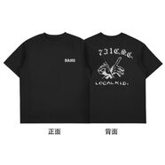 邦BANG “0731CSC”系列 手勢印花劉聰同款情侶潮流街頭短袖T恤 黑色 S