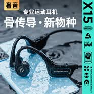 奢音（SHEYIN）【真骨傳導|防水防汗】X15真骨傳導耳機無線藍牙不入耳掛耳式開放式專業運動跑步騎行戶外超長待機 運動黑·IPX6運動防水 標準版【純藍牙模式】