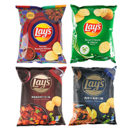 樂事（Lay's）薯片臺灣多口味分享裝50g*4臺灣產(chǎn)休閑膨化零食大禮包中秋禮物
