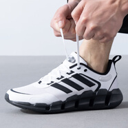 阿迪達斯 （adidas）休閑鞋男鞋2025夏季新款運動鞋Climacool清風系列減震跑步鞋 IF9779白色黑 42.5