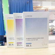 LANEIGE蘭芝精研精華面膜蘭芝面膜貼5片裝補(bǔ)水舒緩保濕提亮熬夜暗沉修護(hù) 三款各一盒15片