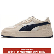彪馬（PUMA）跑步鞋合成革牛剖層革頭層牛皮舒適低幫板鞋男女同款米藍(lán) 米藍(lán) 42