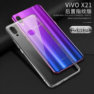 GKKvivox21手機(jī)殼vivox23女款vivo硅膠vivox20透明x21指紋x21a男x23 x21/x21a透明色后置指 vivo其他型號