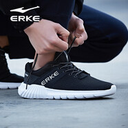 鴻星爾克（ERKE）運動(dòng)鞋男鞋休閑跑鞋網(wǎng)面透氣輕便耐磨通勤久站戶(hù)外基礎跑步鞋男士