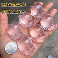 嬋戀天然莫桑比克星光粉晶大頭萌狐貍精雕吊墜招桃花固婚姻 大號直孔