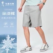 與狼共舞【涼感薄荷】夏季質(zhì)感格紋通勤涼感百搭男士休閑短褲 005淺灰 29 