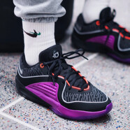 耐克（NIKE）男鞋 Zoom KD16 EP 杜蘭特16代戰(zhàn)靴 男子氣墊實(shí)戰(zhàn)運(yùn)動(dòng)籃球鞋男 DV2916-002黑紫/KD16 44