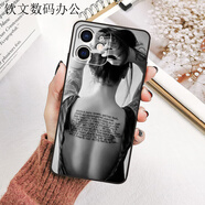 派欽蘋果iPhone11手機(jī)殼防摔11ProMax時(shí)尚iPhone12蘋果XR性感個(gè)性殼 背部紋身女C 蘋果13Pro Max