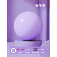 何健弓瑜伽球專(zhuān)用孕婦盆底肌女健身俞珈防爆普拉提小球25cm瑜伽器材 淺紫色【送手推氣筒】