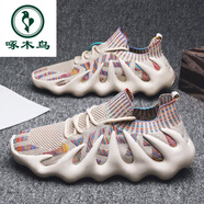 啄木鳥夏季鞋子男士休閑鞋軟底女鞋新款布鞋網(wǎng)八爪魚黑色運動鞋透氣男鞋 花色 飛織透氣舒適 36 女款