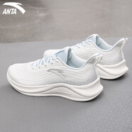 anta kids安踏女鞋跑步鞋2025夏季新款網(wǎng)面透氣女士超輕減震運動鞋子初中生 5571-1象牙白/淺霧灰 【飛織】 36